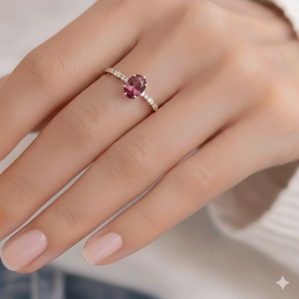 ANILLO RODOLITA Y DIAMANTES NABILA