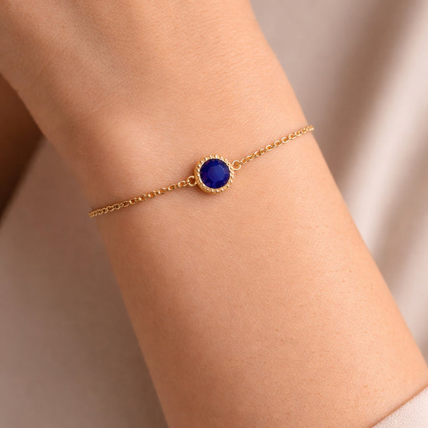 PULSERA CON AGATA AZUL NAIDA