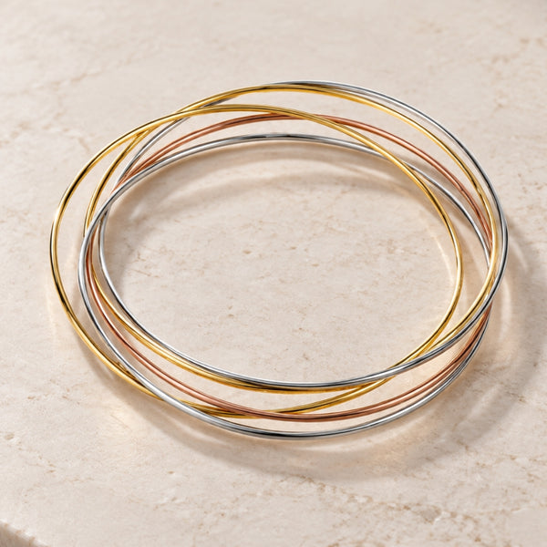 TRICOLOR HOOP RIGID BRACELET