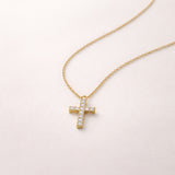 COLGANTE CON DIAMANTES CRUZ ILINA