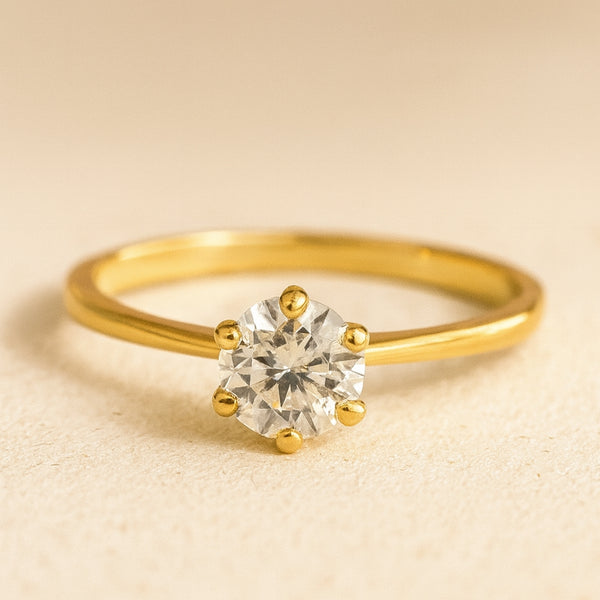 ANILLO SOLITARIO CON CIRCONITA ROSALIN