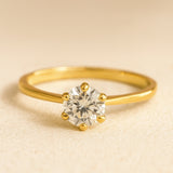 ANILLO SOLITARIO CON CIRCONITA ROSALIN