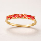 ANILLO CARRIL CON RUBIES LUCIANA