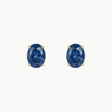 PENDIENTES ZAFIRO OVAL 6X4 HENYE