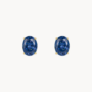 PENDIENTES ZAFIRO OVAL 6X4 HENYE