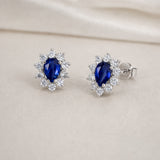 PENDIENTES ZAFIRO Y ORLA DE CIRCONITAS KEYLA
