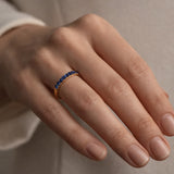 ANILLO CARRIL CON ZAFIROS LUCIANA