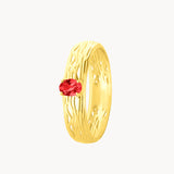 Anillo Oro 18kt con rubí Giuliana