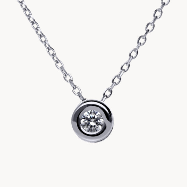 COLGANTE DIAMANTE CHATON 0.25 QUILATES ASYA