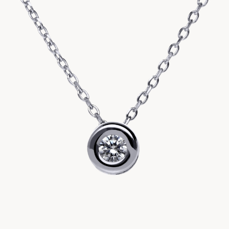 COLGANTE DIAMANTE CHATON 0.25 QUILATES ASYA