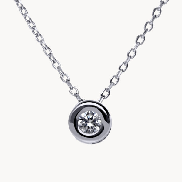 COLGANTE DIAMANTE CHATON 0.30 QUILATES ASYA