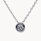 COLGANTE DIAMANTE CHATON 0.30 QUILATES ASYA