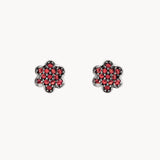 PENDIENTES ESTRELLA CIRCONITAS ROJAS COLEEN