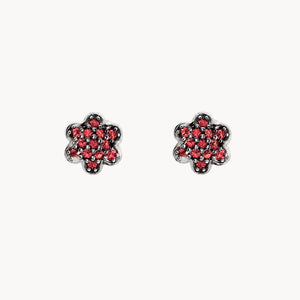 PENDIENTES ESTRELLA CIRCONITAS ROJAS COLEEN