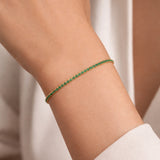 PULSERA RIVIERE CIRCONITAS VERDES TOMMIE