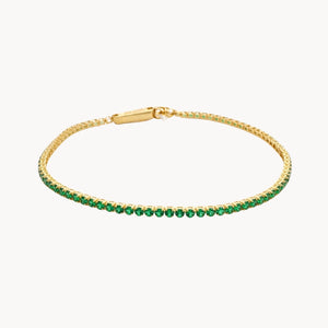 PULSERA RIVIERE CIRCONITAS VERDES TOMMIE