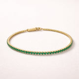 PULSERA RIVIERE CIRCONITAS VERDES TOMMIE