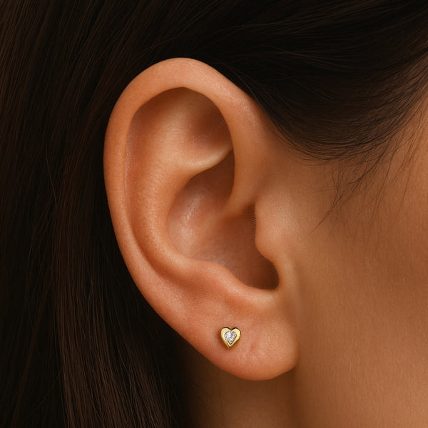 PIERCING OREJA CORAZON CON CIRCONITA ELIORA