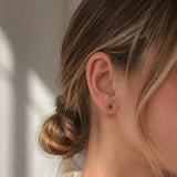 PENDIENTES GRANATE TSAVORITA Y DIAMANTES