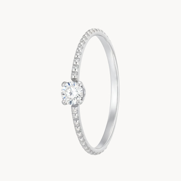 ANILLO SOLITARIO CON CIRCONITAS GLORIANA