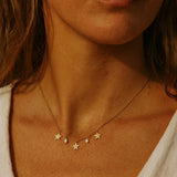 COLLAR ESTRELLAS CON DIAMANTES ILDA