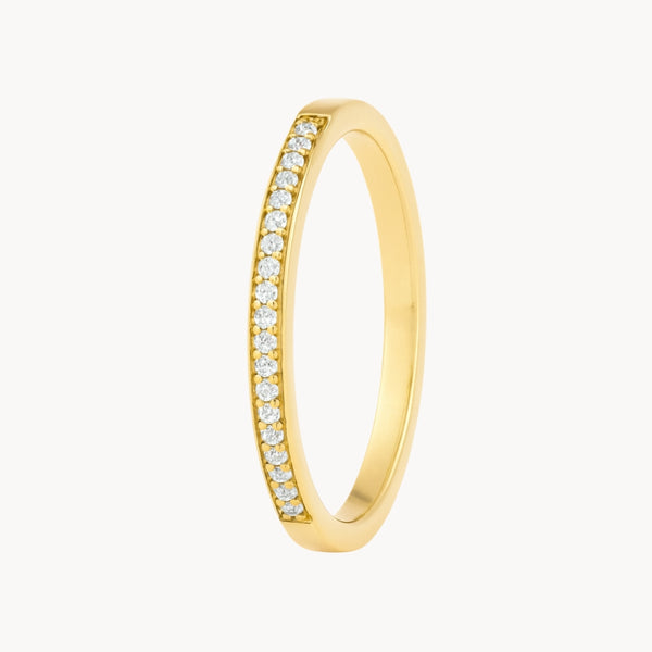 ANILLO MEDIA ALIANZA CON DIAMANTES 0.060 QUILATES KALEY