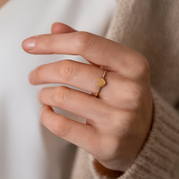 ANILLO CON CIRCONITAS CORAZON KATHI