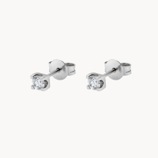 PENDIENTES CON DIAMANTE GARRAS 0.20 QUILATES MICHELLE