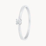 ANILLO SOLITARIO CON DIAMANTE 0.19 QUILATES NEFELI