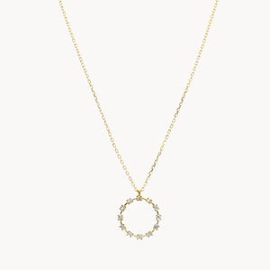 COLGANTE CIRCULO AURA DE DIAMANTES