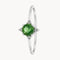 VINTAGE RING WITH EMERALD AND DIAMONDS