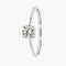 ANILLO SOLITARIO DIAMANTE CREADO BRILLANTE 0.37 QUILATES CERTIFICADO IGI