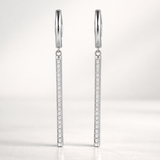 PENDIENTES LARGOS CON DIAMANTES NOEMI