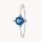 VINTAGE RING WITH SAPPHIRE AND DIAMONDS