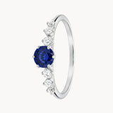 ANILLO ZAFIRO Y DIAMANTES ARISHA