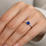 ANILLO ZAFIRO Y DIAMANTES ARISHA