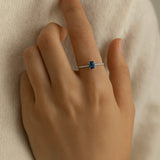 JAIDA EMERALD AND DIAMOND RING