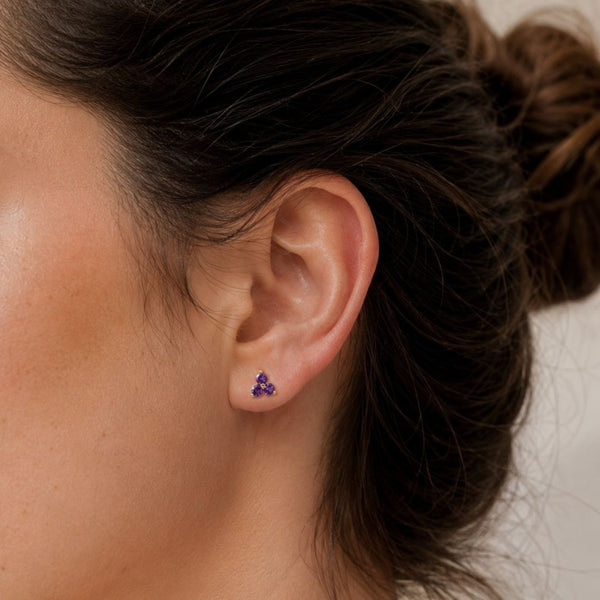 PENDIENTES AMATISTAS AINSLEY
