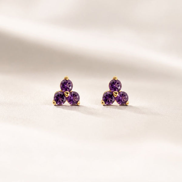 PENDIENTES AMATISTAS AINSLEY
