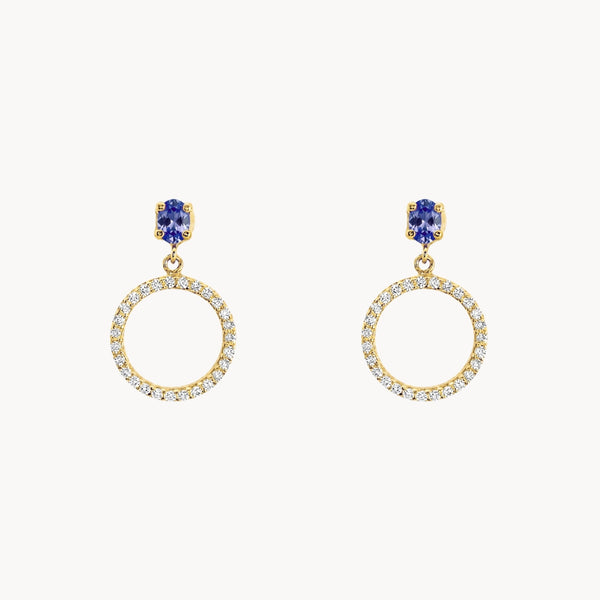 PENDIENTES CIRCULO CON CIRCONITAS VANIA