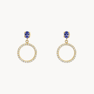 PENDIENTES CIRCULO CON CIRCONITAS VANIA