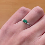 ANILLO ESMERALDA Y DIAMANTES BRITT