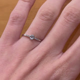 ANILLO AGUAMARINA Y DIAMANTES BIRGIT