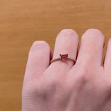 RUBELLITE AND DIAMONDS RING PALMIRA