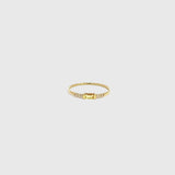 Anillo Oro 18 kilates citrino y diamantes Ottilie