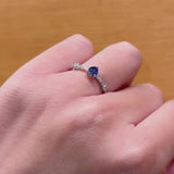 ANILLO ZAFIRO Y DIAMANTES GALEA