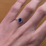 RING MIT SAPHIR UND DIAMANTEN DIANE