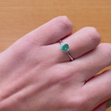 ANILLO ESMERALDA Y DIAMANTES AMELIA