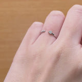 ANILLO ABIERTO CON DIAMANTES CREADOS VILMA