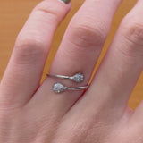 ANILLO ABIERTO CON DIAMANTES EMBLA